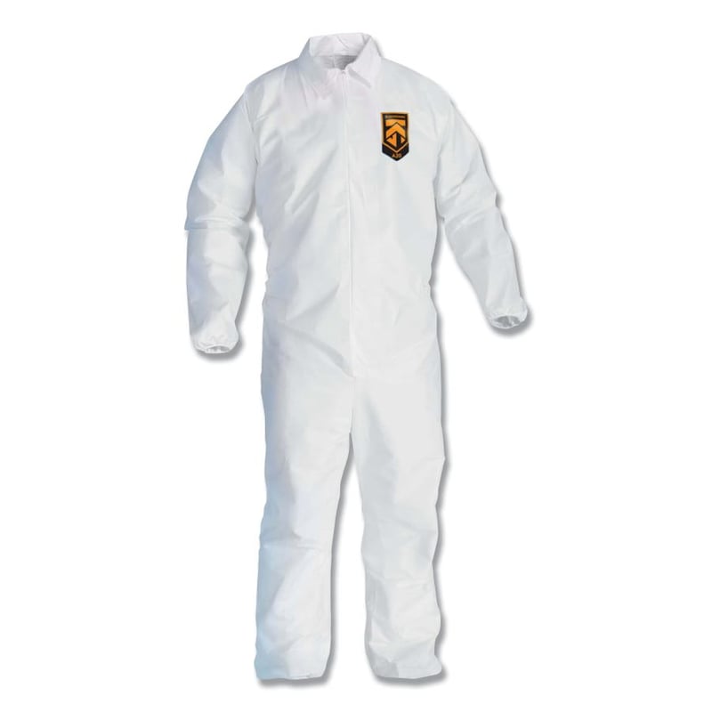 LARGE WHITE KLEENGUARD GEN. PROTECT COVERALL ZI